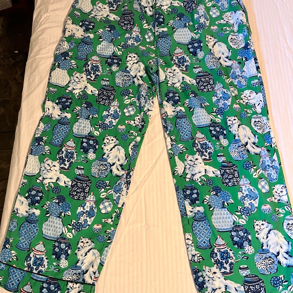 Printfresh Grail Discontinued Fancy Cat Pajama Pants - Picture 3 of 5